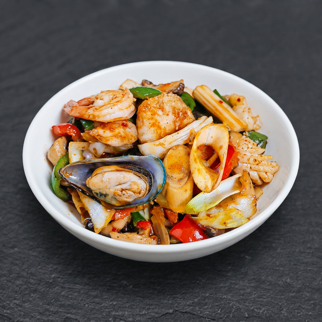 Spicy Seafood Dry.