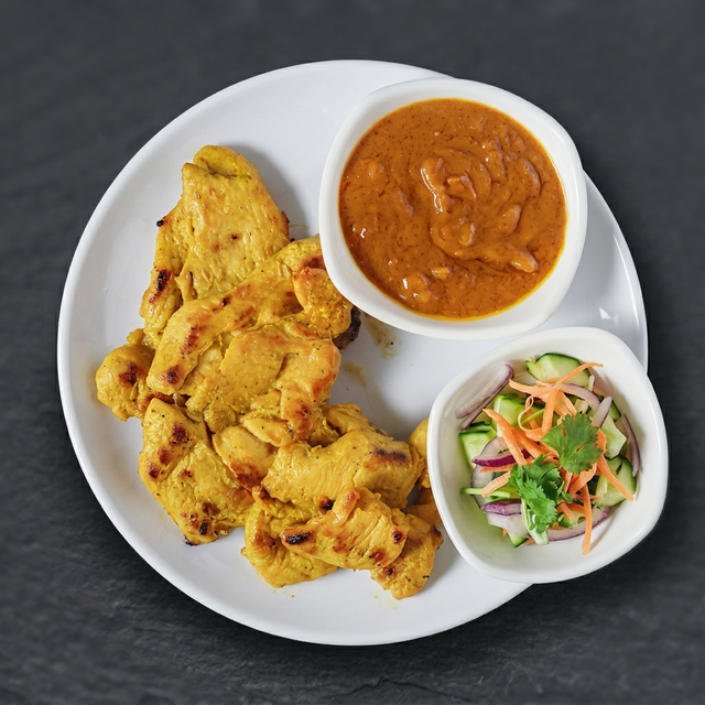 Chicken Satay (5 pcs).